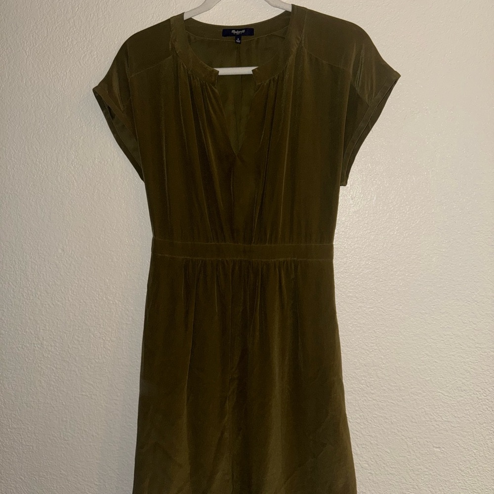 Madewell Olive Green Dress - Picture 2 of 6